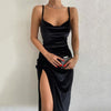 Women's Winter Fashion Sexy Slim Slit Suspender Dress - Myluvfit