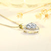 White Diamond Moissanite Heart Pendant Necklace - Perfect Gift for Girlfriend! - Myluvfit
