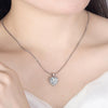 White Diamond Moissanite Heart Pendant Necklace - Perfect Gift for Girlfriend! - Myluvfit