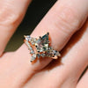 2pcs Green Moss Stone Agate Rings - Fashion Jewelry for Women - Myluvfit