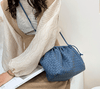 Soft Leather Weave Lady Handbag - Myluvfit