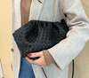Soft Leather Weave Lady Handbag - Myluvfit