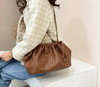 Soft Leather Weave Lady Handbag - Myluvfit