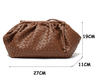 Soft Leather Weave Lady Handbag - Myluvfit