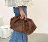 Soft Leather Weave Lady Handbag - Myluvfit