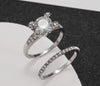 Set Rings 2Pcs For Women Finger-rings Statement Jewelry Double Stackable - Myluvfit