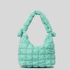 Simple Quilted Bubble Texture Cloud Pleated Handbag For Women - Myluvfit