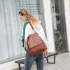 Multifunctional Backpack Textured Leather Cowhide Handbag New Fashion Cover Bag Women - Myluvfit