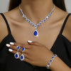 Jewelry Suit Necklace Ear Stud Bracelet Three-piece Set - Myluvfit