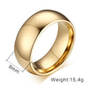 Stylish Glossy Tungsten Steel Couple Rings - Perfect for Him and Her! - Myluvfit
