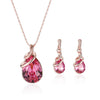 Sparkle with Style: Alloy Gemstone Jewelry Set Necklace - Perfect for Every Occasion! - Myluvfit
