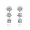 Sapphire Jewelry Floral Full Diamond Earrings - Myluvfit