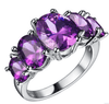 Sparkle in Style: Colorful Cubic Zirconia Rings for Women - Trendy Fashion Jewelry - Myluvfit