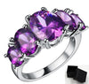 Sparkle in Style: Colorful Cubic Zirconia Rings for Women - Trendy Fashion Jewelry - Myluvfit