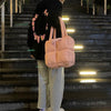 High-grade Diamond Soft Cotton Filled Large Capacity Handbag For Women - Myluvfit