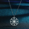 Mandala Flower Pendant Necklace - Myluvfit