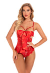 One-piece Lingerie See-through Lingerie Sexy Deep V Lingerie - Myluvfit