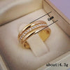 Stunning European & American Style Golden Ring Jewelry - Copper Plated Fashion Ring - Myluvfit