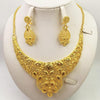 Stunning Gold Jewelry Set: Perfect African Wedding Gifts for Women - Necklace & Earrings - Myluvfit