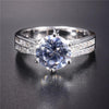 Simulated Diamond Engagement Ring - Women's Wedding Rings Jewelry - Myluvfit