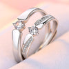 Stylish Couple electroplated Silver Rings for Him and Her: Get Your Perfect Pair Now! - Myluvfit