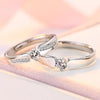 Stylish Couple electroplated Silver Rings for Him and Her: Get Your Perfect Pair Now! - Myluvfit